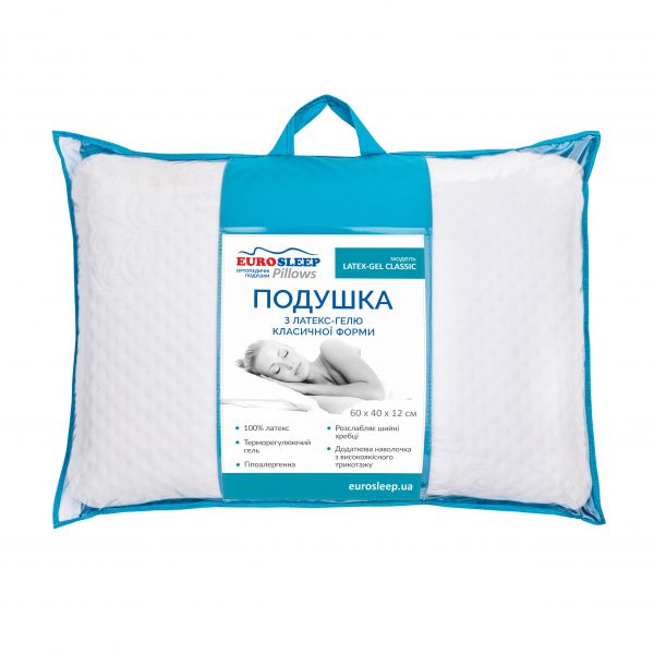 Подушка Eurosleep LATEX "GEL CLASSIС" Подушка Eurosleep LATEX "GEL CLASSIС"