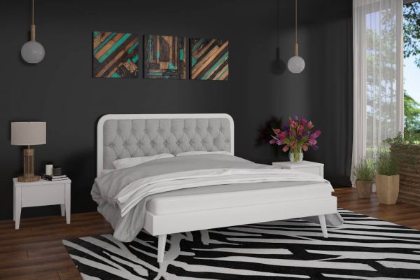 Полуторне ліжко Mebigrand Токіо Білий + Аляска 08 120х200 см (DMBG-1371) Полуторне ліжко Mebigrand Токіо Білий + Аляска 08 120х200 см (DMBG-1371)