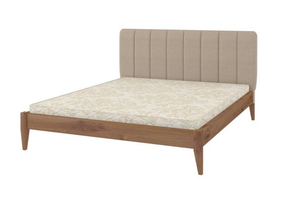 Двоспальне ліжко Mebigrand Лондон ДК Горіх світлий + Аляска 23 180х200 см (DMBG-1463) Двоспальне ліжко Mebigrand Лондон ДК Горіх світлий + Аляска 23 180х200 см (DMBG-1463)