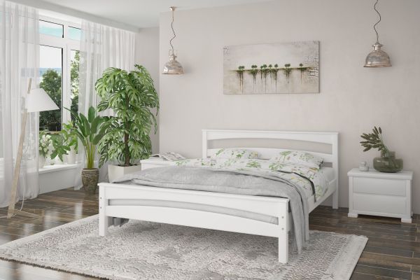 Двоспальне ліжко Mebigrand Чикаго Сіті Білий (RAL9003) 140х200 см (DMBG-1550) Двоспальне ліжко Mebigrand Чикаго Сіті Білий (RAL9003) 140х200 см (DMBG-1550)