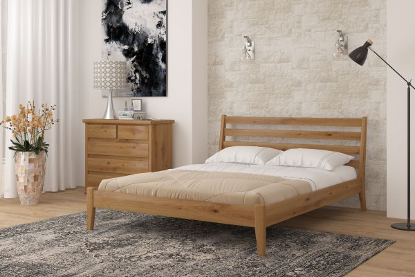 Двоспальне ліжко Mebigrand Челсі Горіх світлий 140х200 см (DMBG-1974) Двоспальне ліжко Mebigrand Челсі Горіх світлий 140х200 см (DMBG-1974)