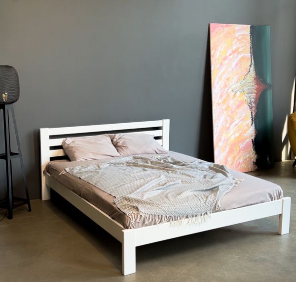 Двоспальне ліжко Mebigrand Колумбія 140х200 см Білий (DMBG-2714) Двоспальне ліжко Mebigrand Колумбія 140х200 см Білий (DMBG-2714)