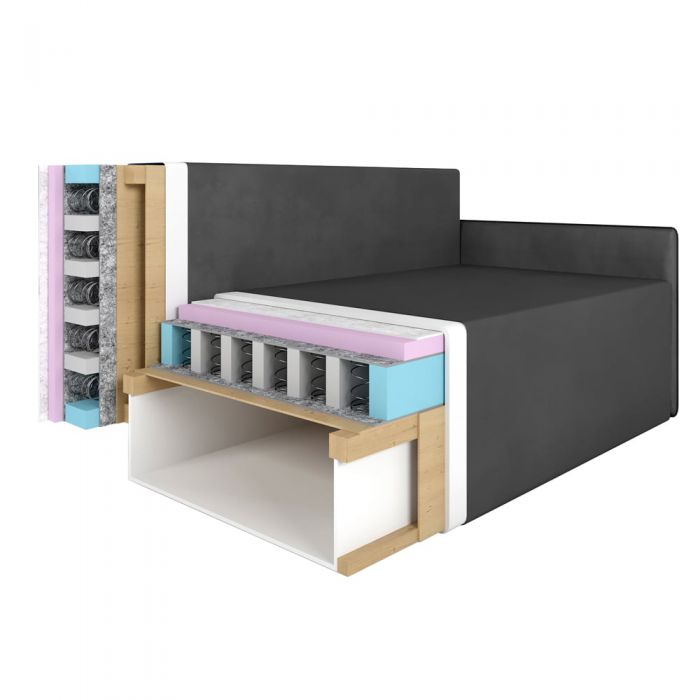 Кутовий диван ортопедичний iSmart MORRO Maxi єврокнижка 205x149 см (матрац Pocket spring) світло-бежевий Laura 2