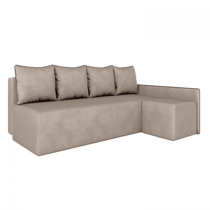 Кутовий диван ортопедичний iSmart MORRO Maxi єврокнижка 205x149 см (матрац Pocket spring) світло-бежевий Laura 2