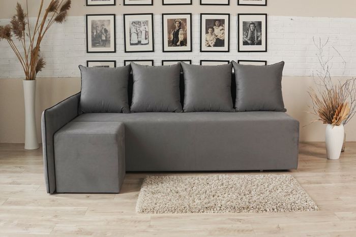 Кутовий диван ортопедичний iSmart MORRO Maxi єврокнижка 205x149 см (матрац Pocket spring) темно-коричневий Laura 8