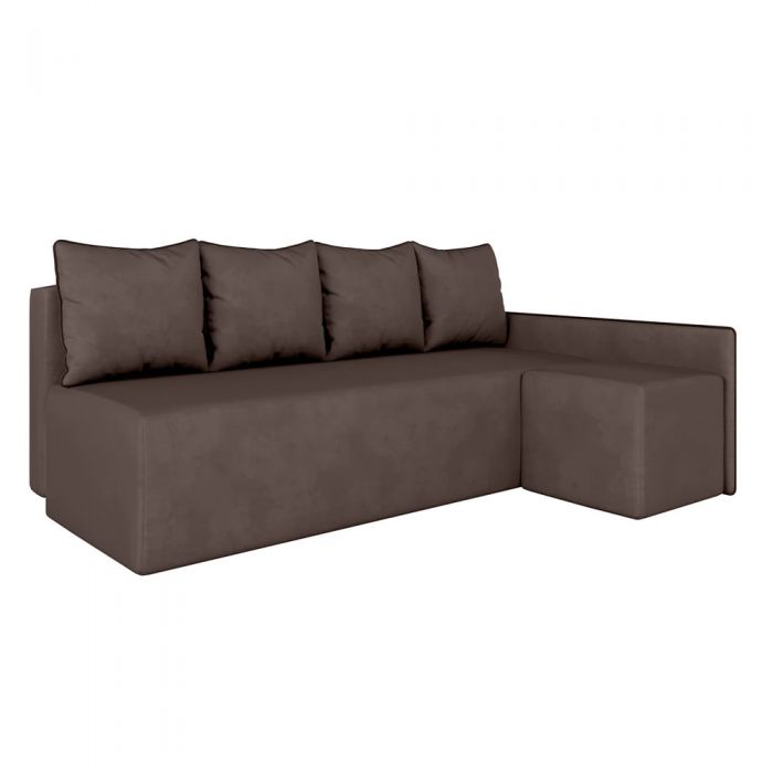Кутовий диван ортопедичний iSmart MORRO Maxi єврокнижка 205x149 см (матрац Pocket spring) темно-коричневий Laura 8