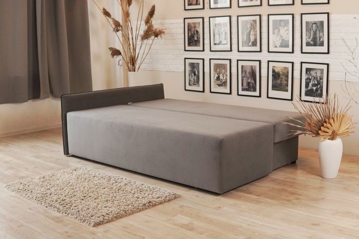 Кутовий диван ортопедичний iSmart MORRO Maxi єврокнижка 205x149 см (матрац Lux) сірий Laura 33