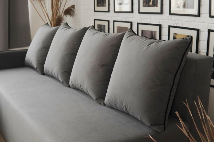 Кутовий диван ортопедичний iSmart MORRO Maxi єврокнижка 205x149 см (матрац Silver) темно-коричневий Laura 8
